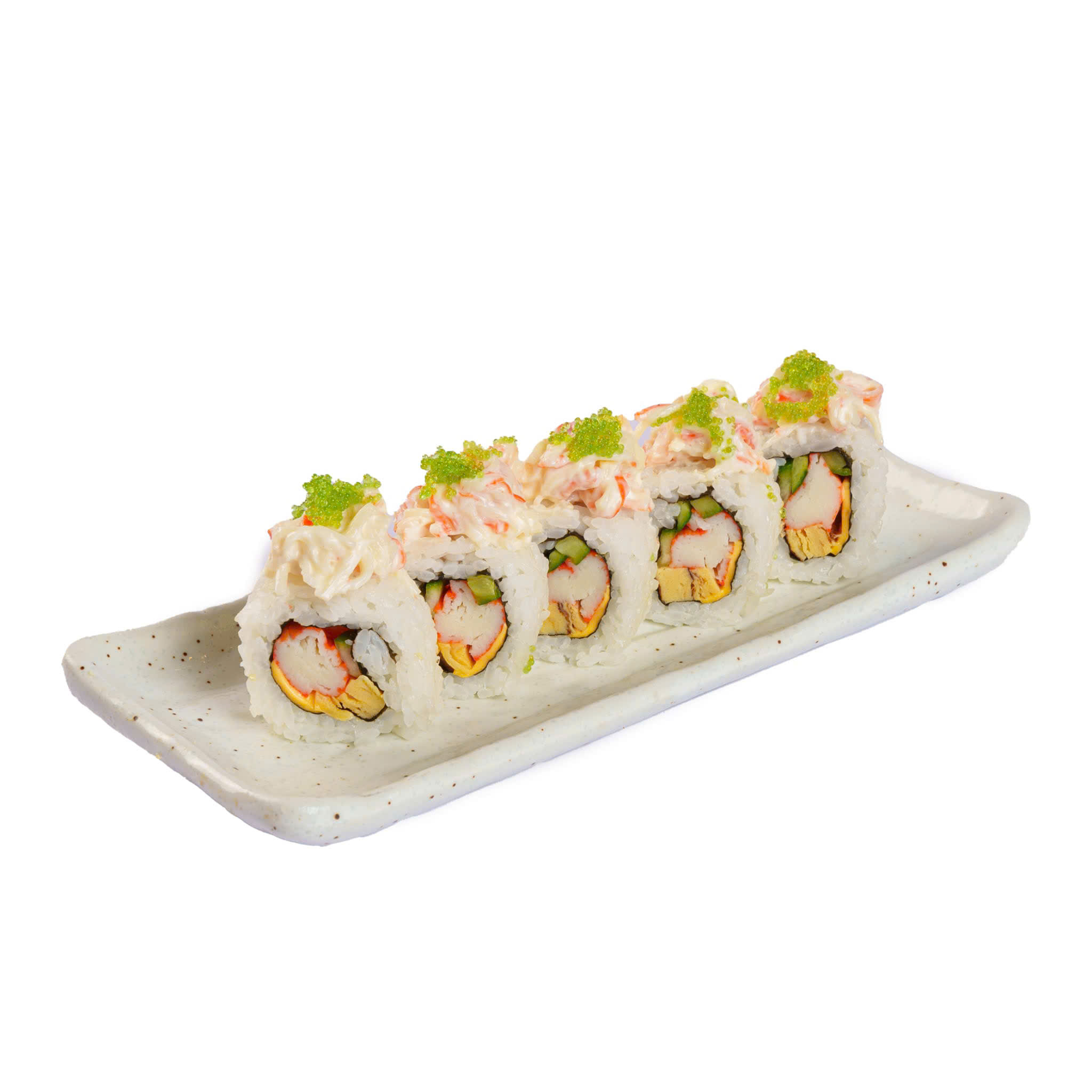 Cơm Cuộn Thanh Cua Cream Cheese Cắn vào là thấy Waooo béo béo, mát mát