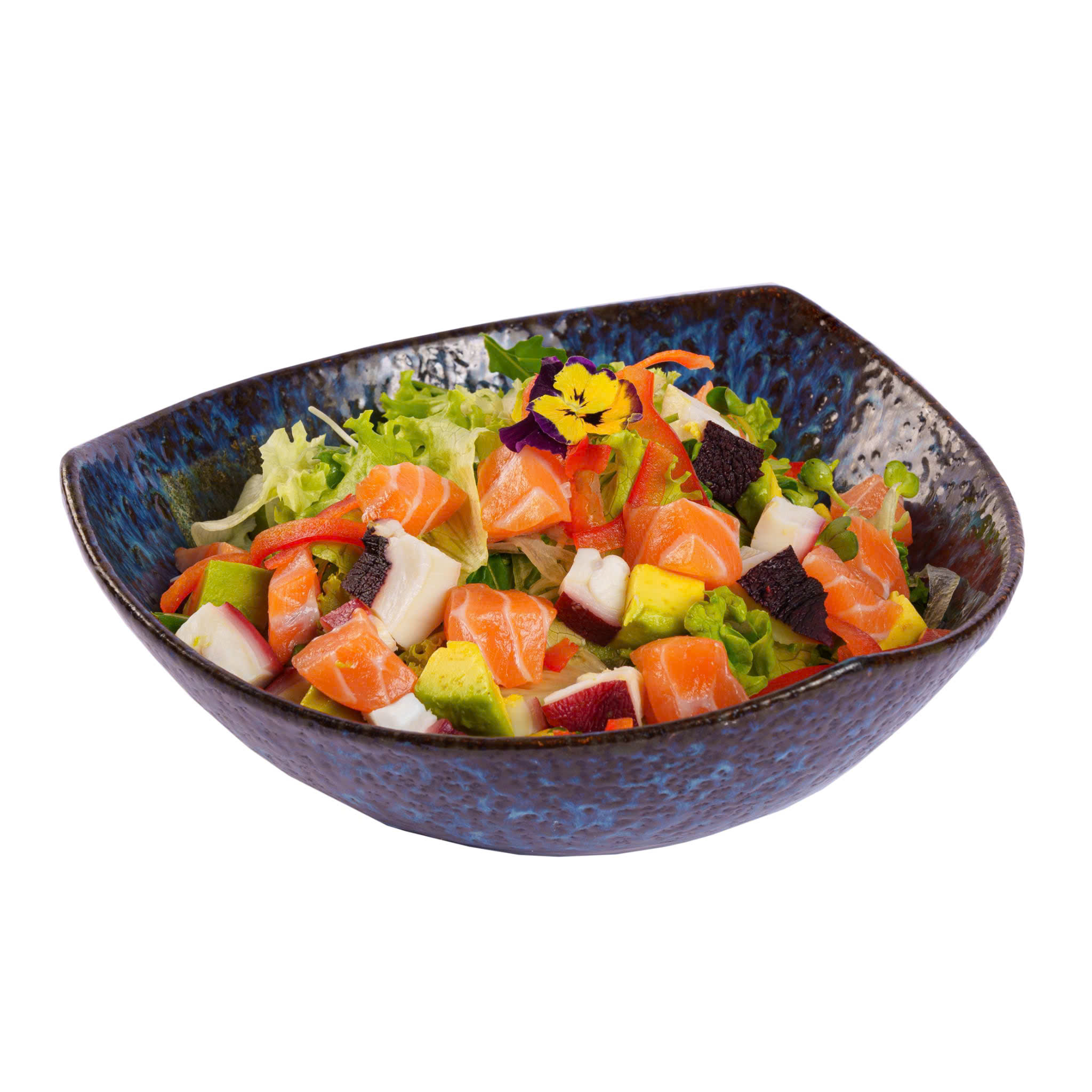 Salad Bạch Tuộc Cá Hồi "Wasabi cay tê tái!"