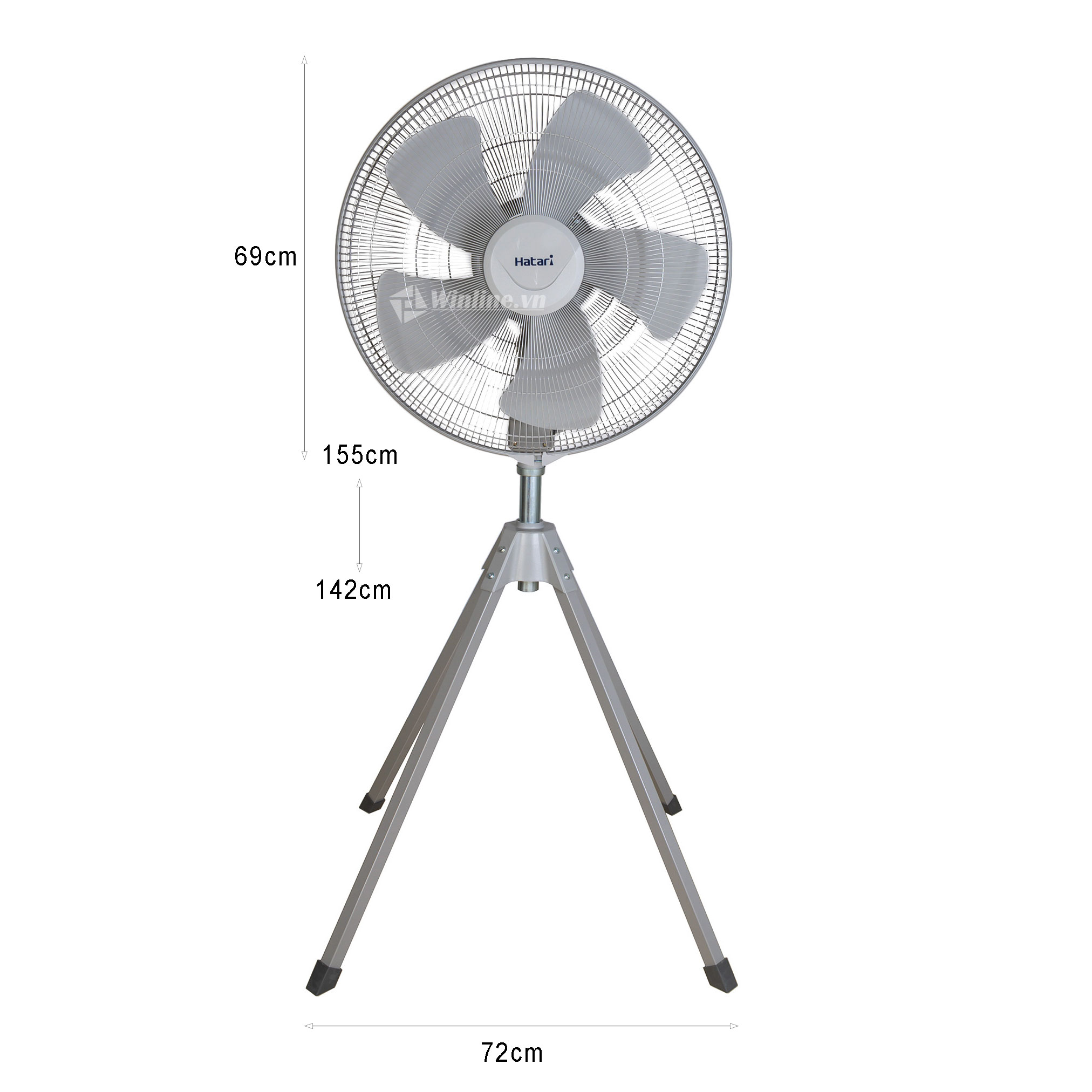 Quạt cây Công nghiệp 4 chân Hatari IQI22M1