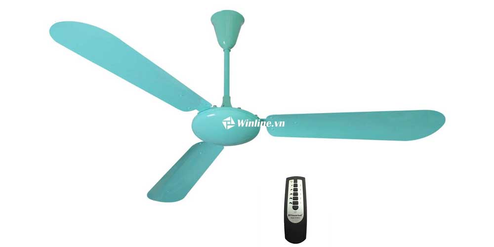 Quạt trần Vinawind QT-1400X 3 cánh nhôm, điều khiển từ xa