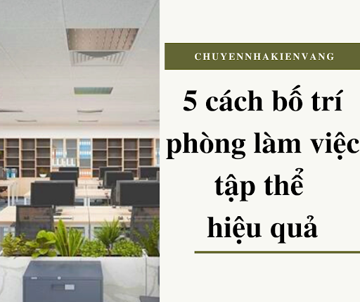5 cách bố trí phòng làm việc tập thể hiệu quả, tăng năng suất làm việc