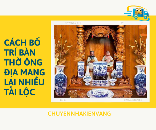Cách bố trí bàn thờ ông địa mang lại nhiều tài lộc