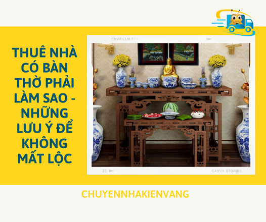 Thuê nhà có bàn thờ phải làm sao? - Những lưu ý để không mất lộc