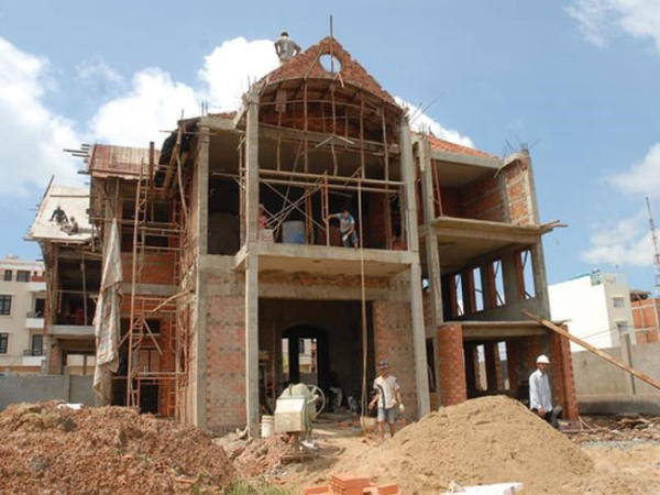 Một ngôi nhà đang xây sẽ báo hiệu công sức của bạn đang được đền đáp