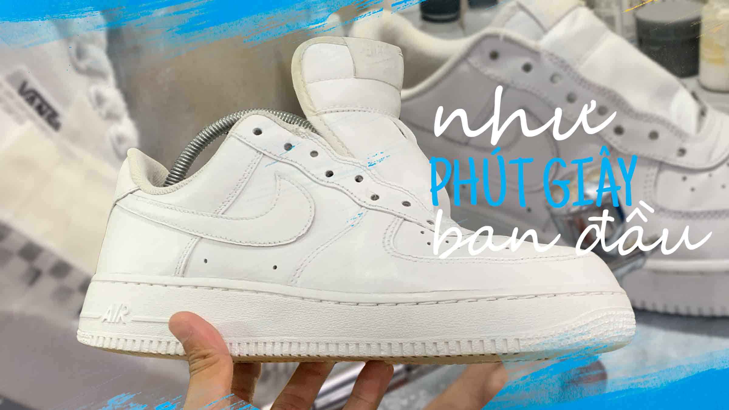 Làm trắng đế giày