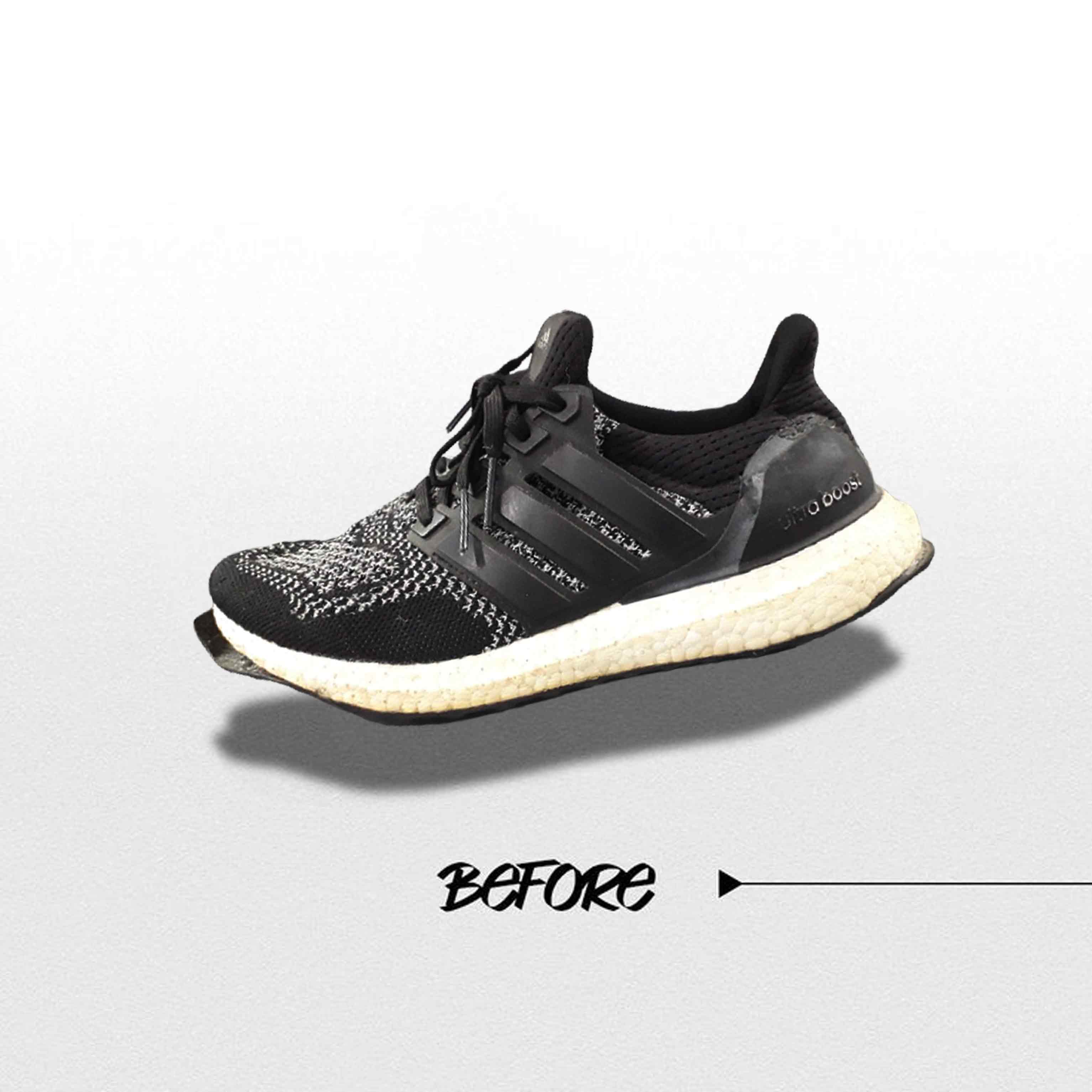 Đế giày bị ố vàng nặng