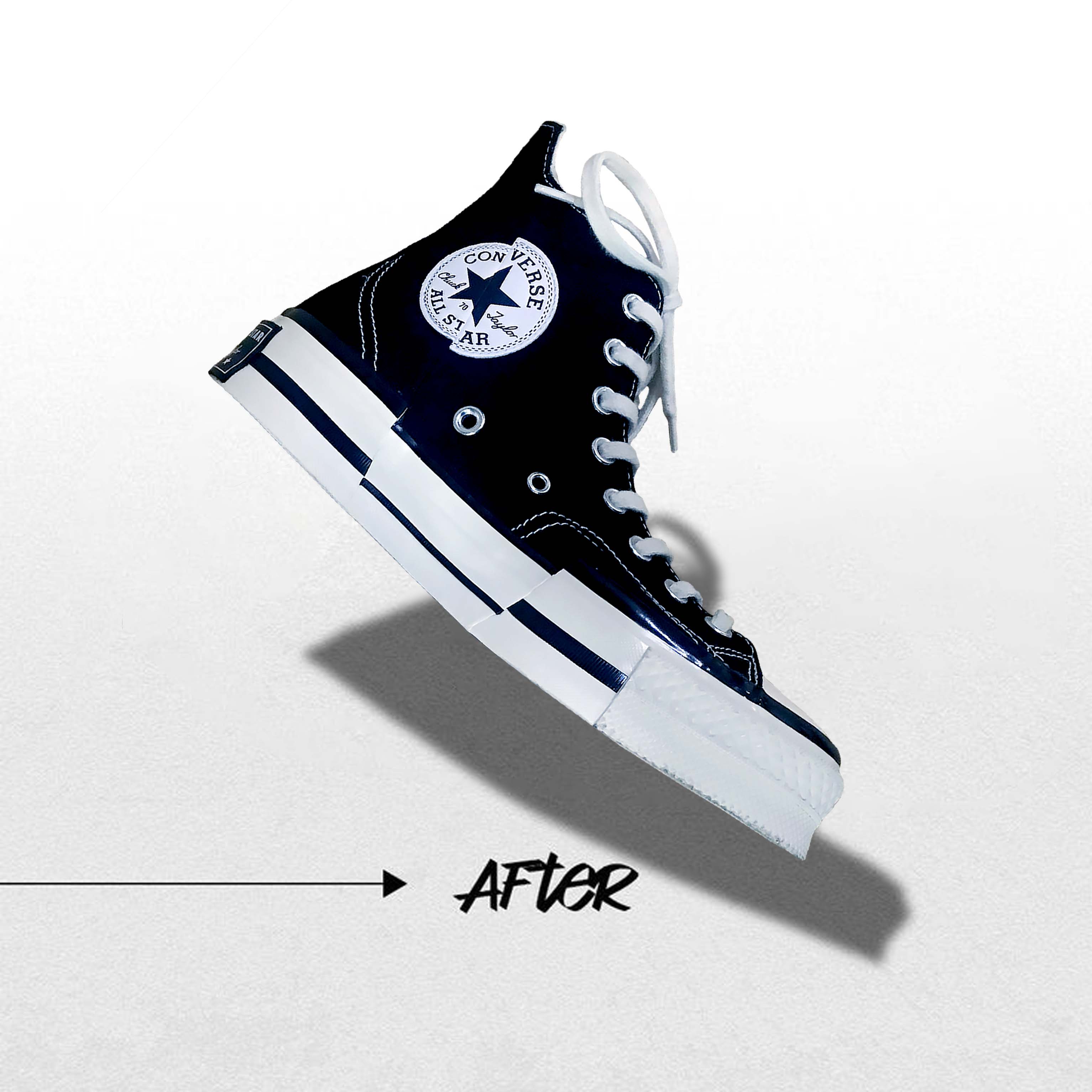 Giày sneaker sau khi custom đổi màu đẹp