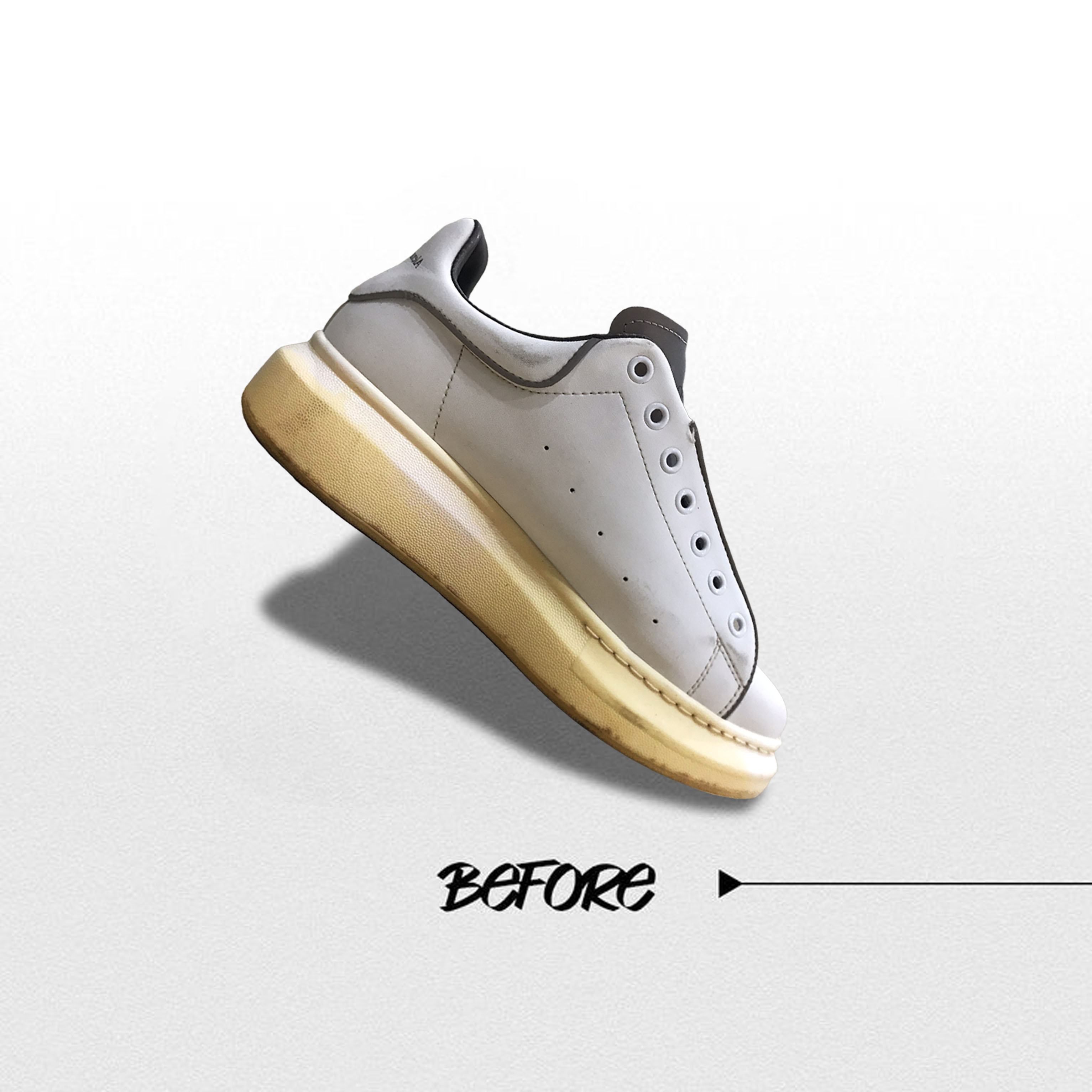 Đế Boost bị ố vàng và rách xước