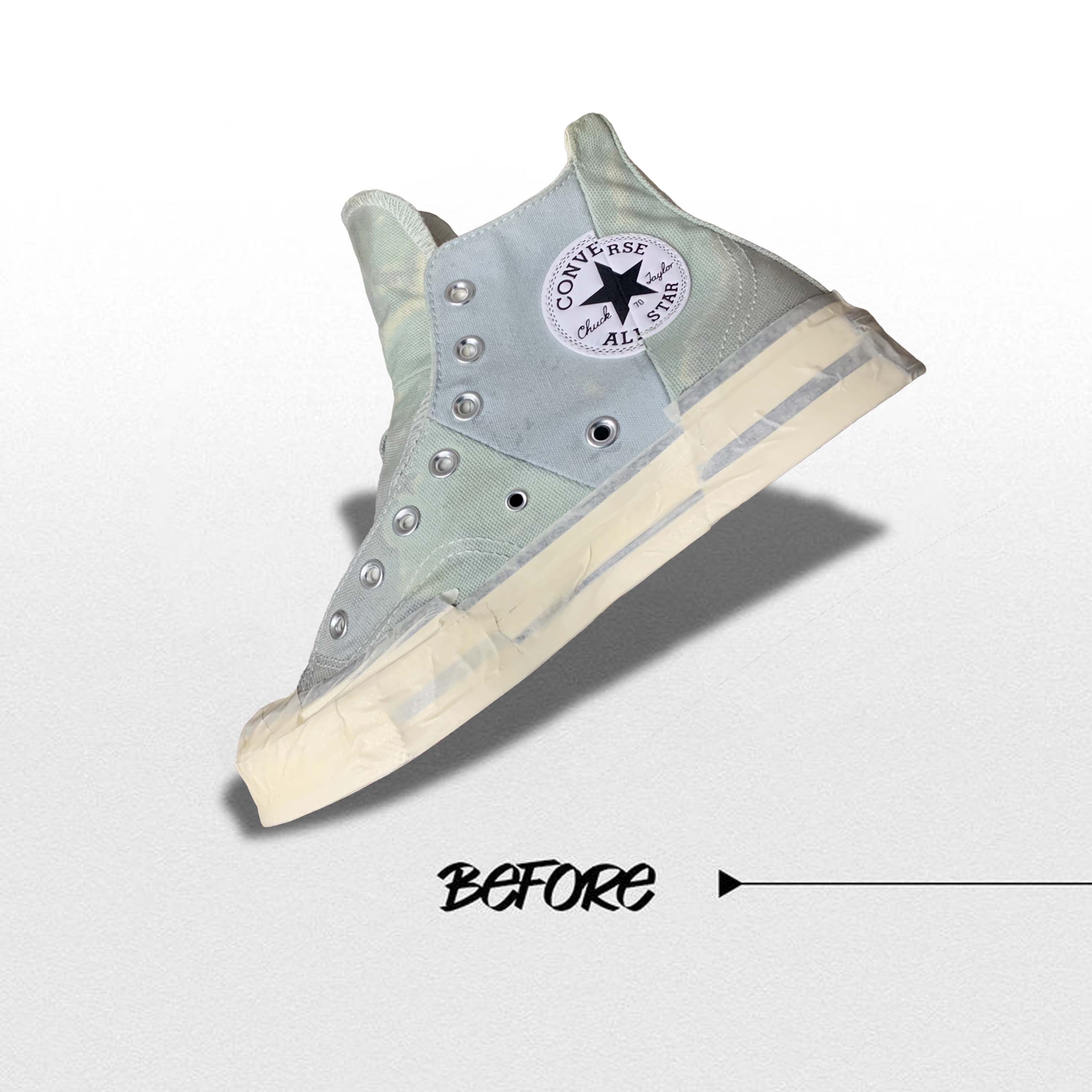 Giày sneaker trước khi custom