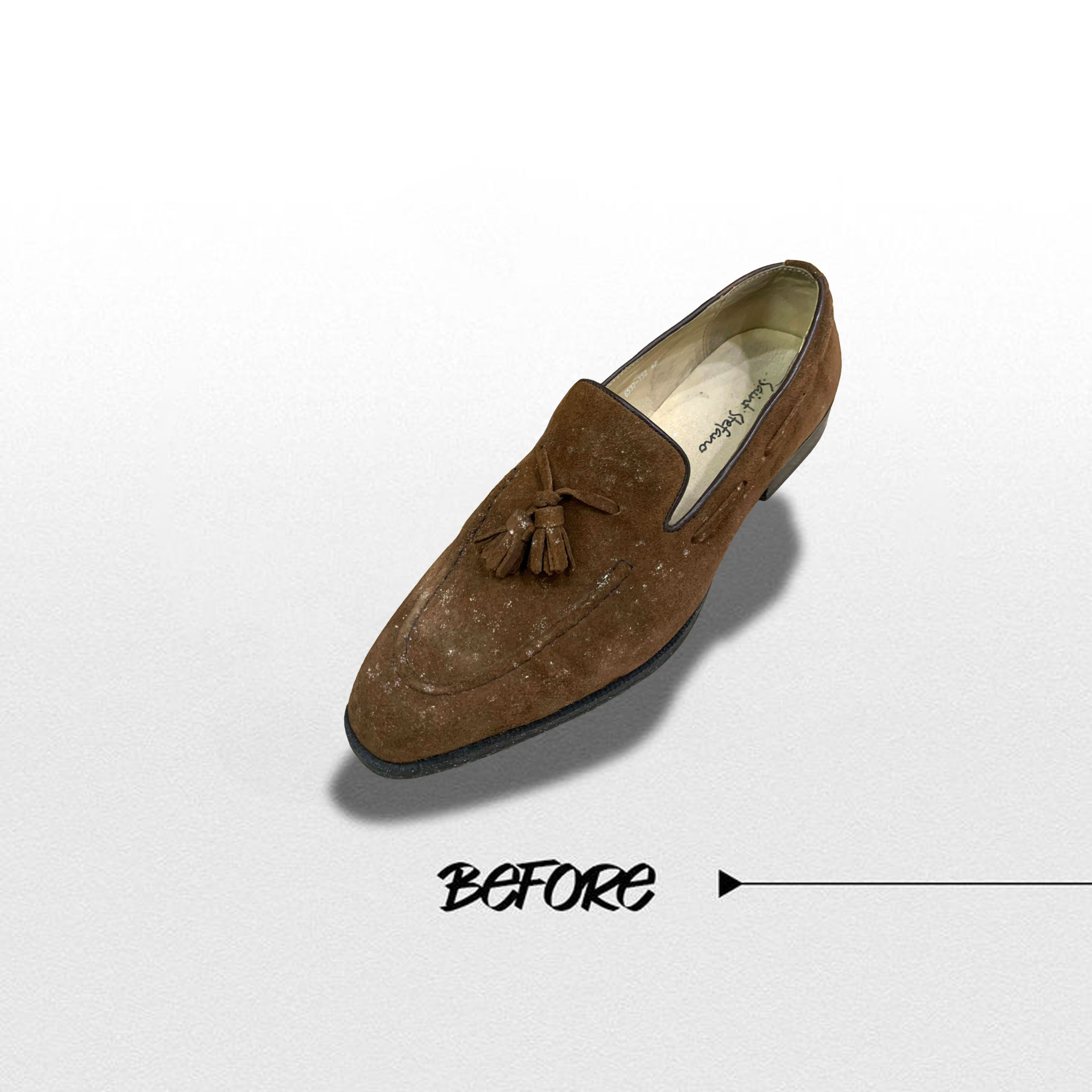 Trước khi vệ sinh da lộn