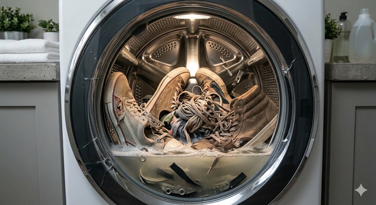 Dùng xà phòng mạnh vệ sinh giày tây