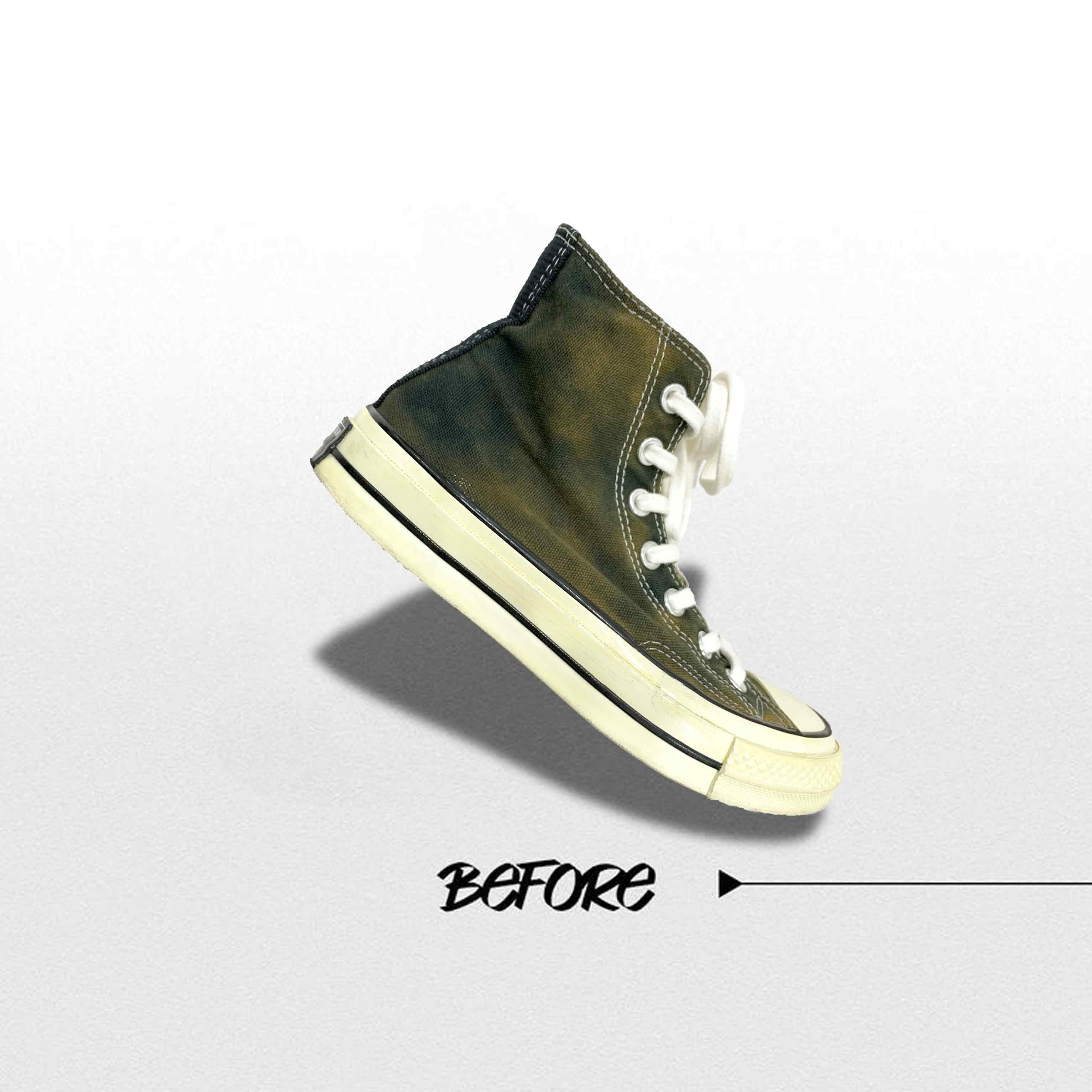 Giày bị bạc màu xỉn