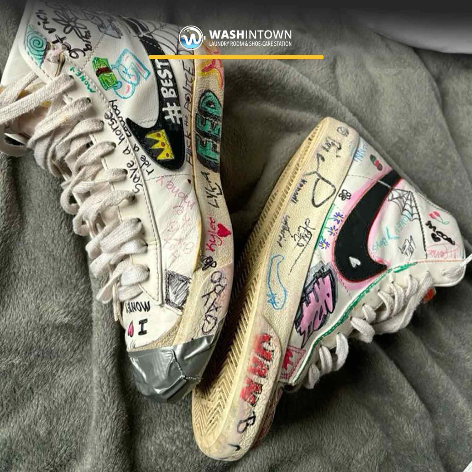 Mẫu custom sneaker đẹp phong cách Streetwear