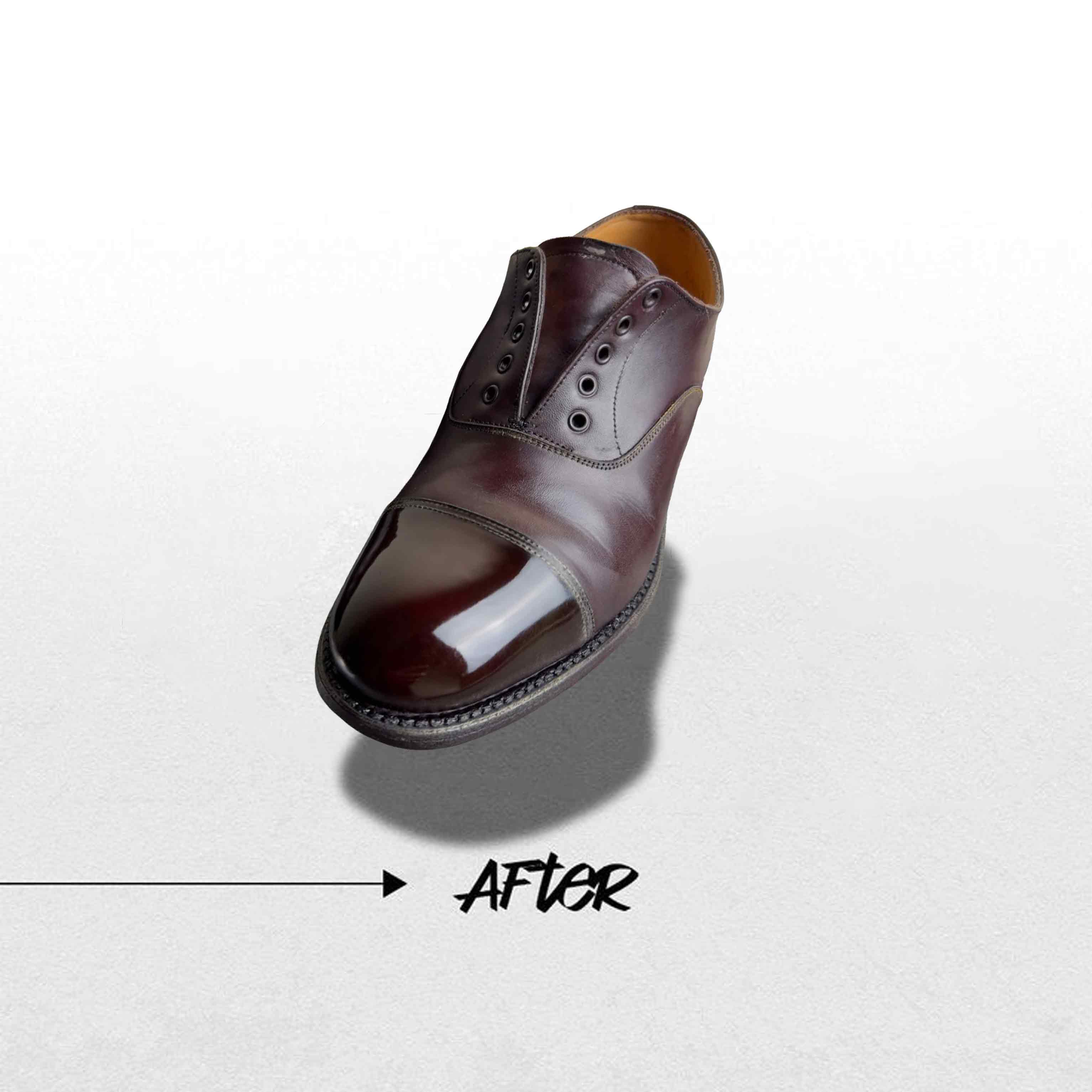 Mũi giày bóng gương