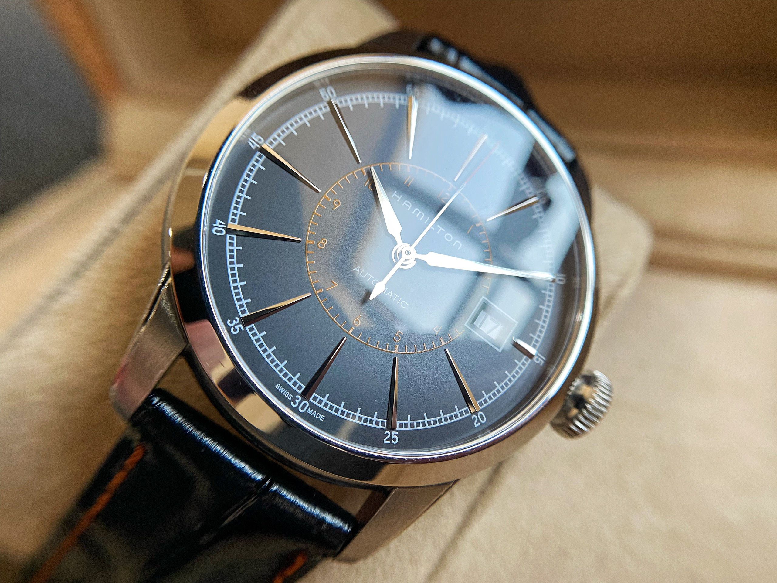 ハミルトン HAMILTON H403110 レイルロード 12Pダイヤ クォーツ レディース 美品 _936916 HAMILTON（ハミルトン） レイルロード レディース クォーツ 電池
