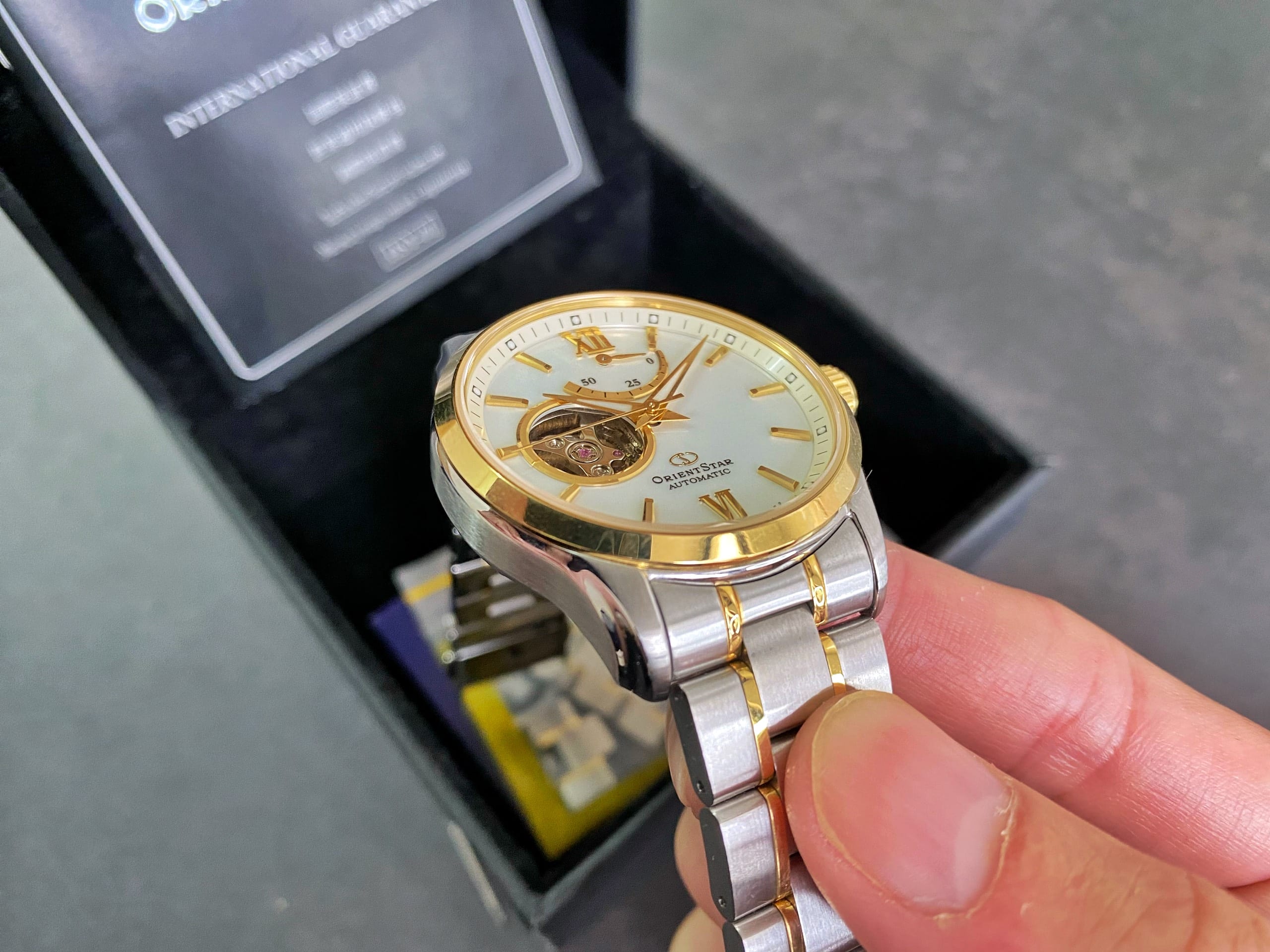Orient star clearance open heart 2019