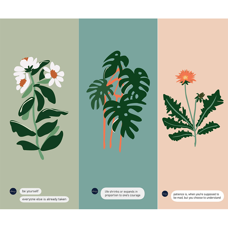 Bộ bookmark loài cây trong khu vườn bí mật của The Bookshelf Hanoi