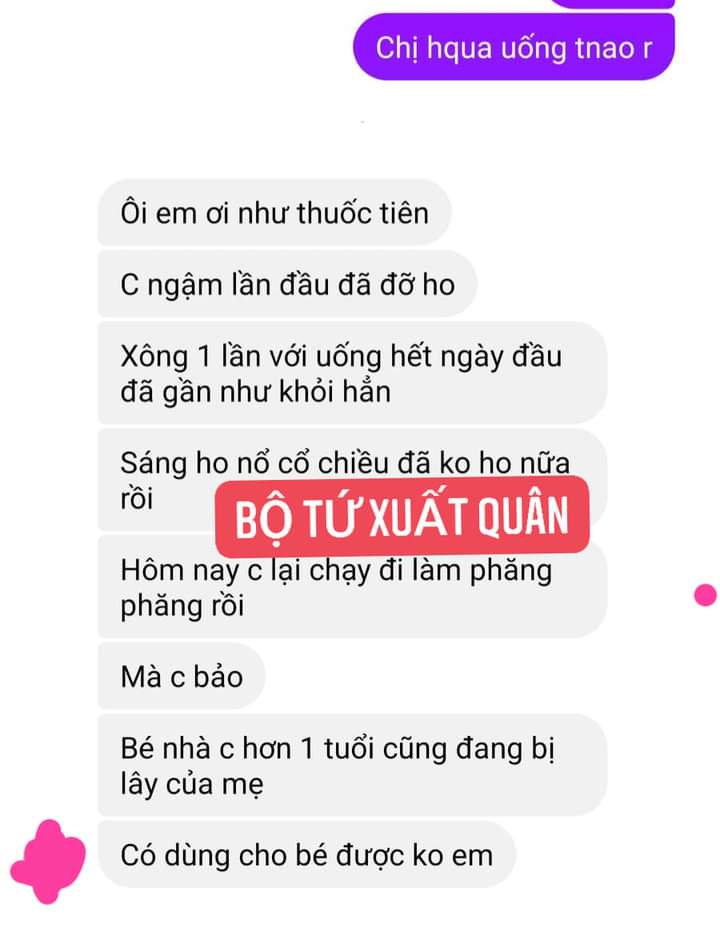 HOÀN NGẬM HO - VIÊM HỌNG 100% Thảo dược