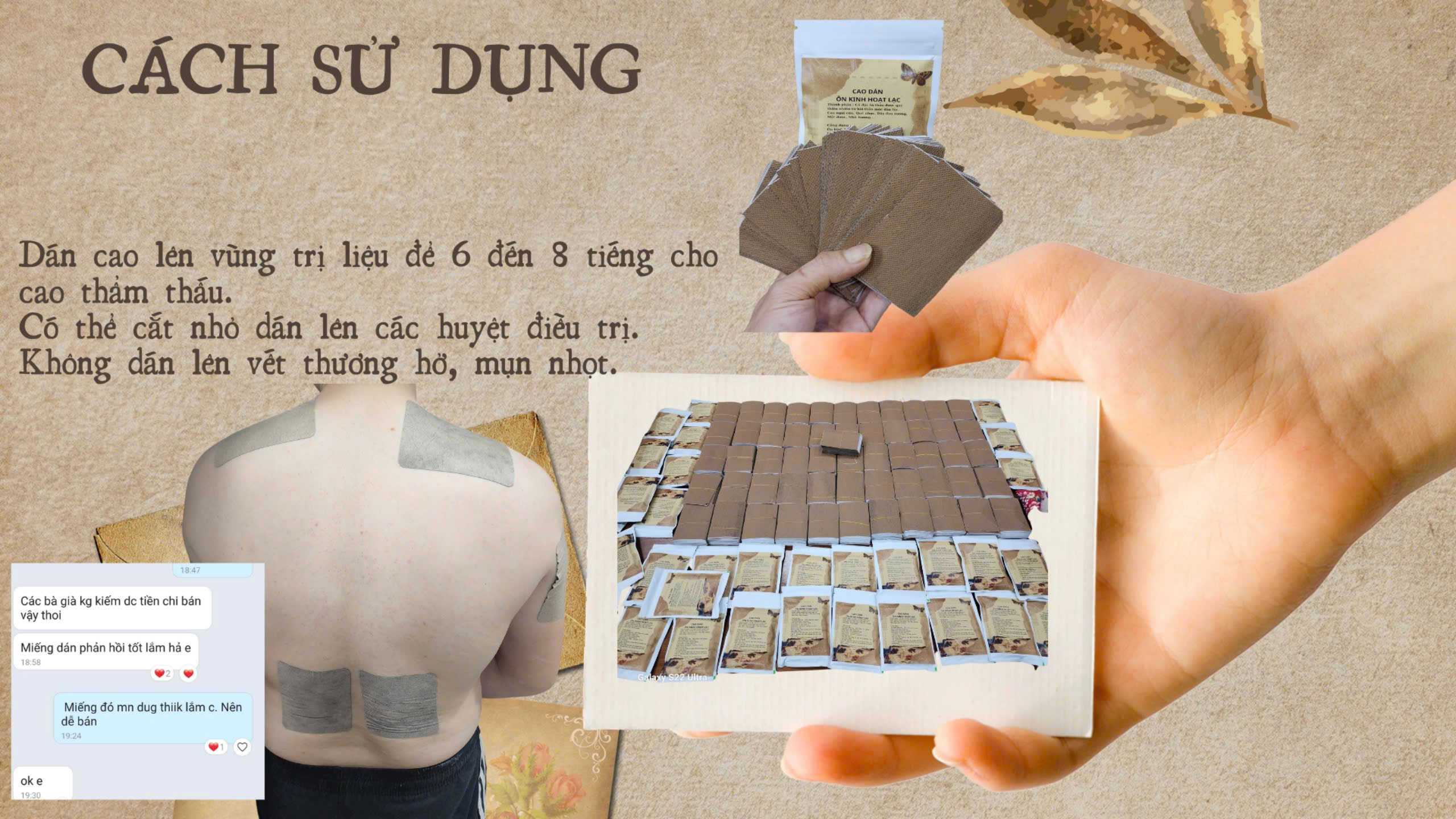 CAO DÁN NÓNG THÔNG LẠC- hỗ trợ đau mỏi xương khớp