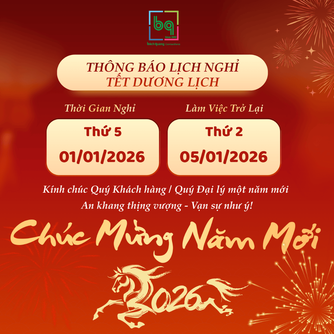 CÔNG TY TNHH TM BÁCH QUANG THÔNG BÁO LỊCH NGHỈ TẾT DƯƠNG LỊCH 2026