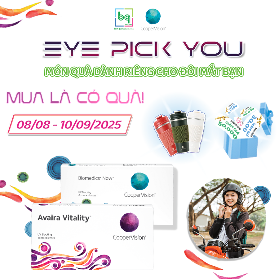 Mua kính áp tròng chính hãng của Bách Quang Contactlens, rinh quà cực chất cùng EYE PICK YOU