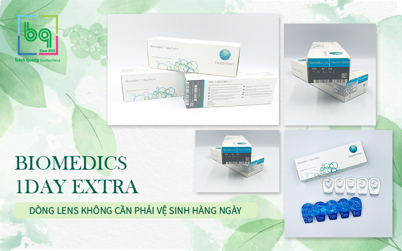 KÍNH ÁP TRÒNG DÙNG 1 LẦN - BIOMEDICS 1DAY EXTRA
