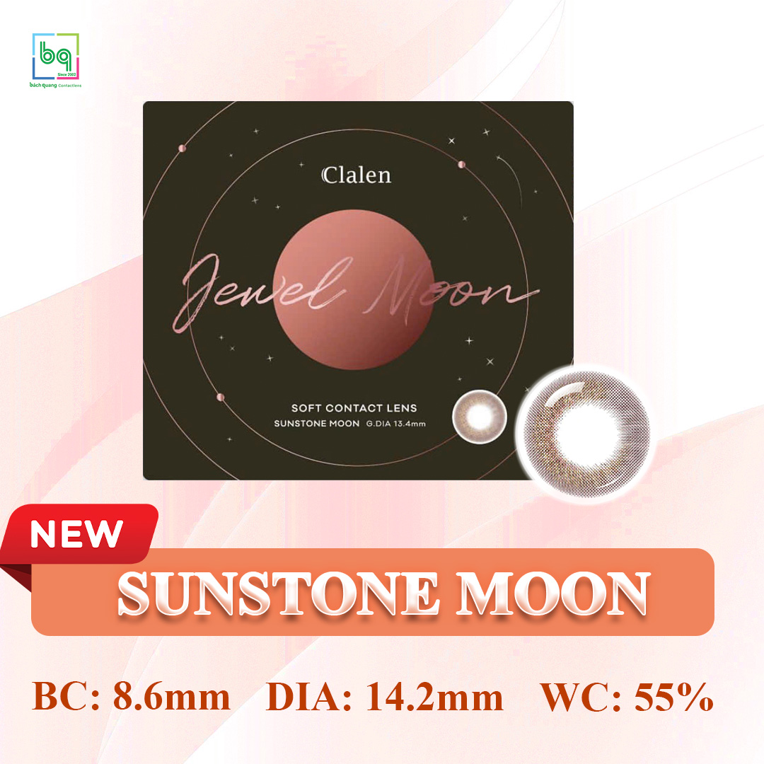Sunstone Moon Iris – KÍNH ÁP TRÒNG NÂU CAM TỰ NHIÊN
