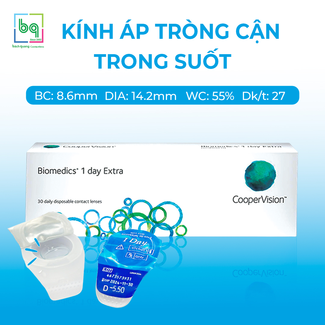 BIOMEDICS 1DAY EXTRA - Tiện lợi và an toàn cho đôi mắt của bạn
