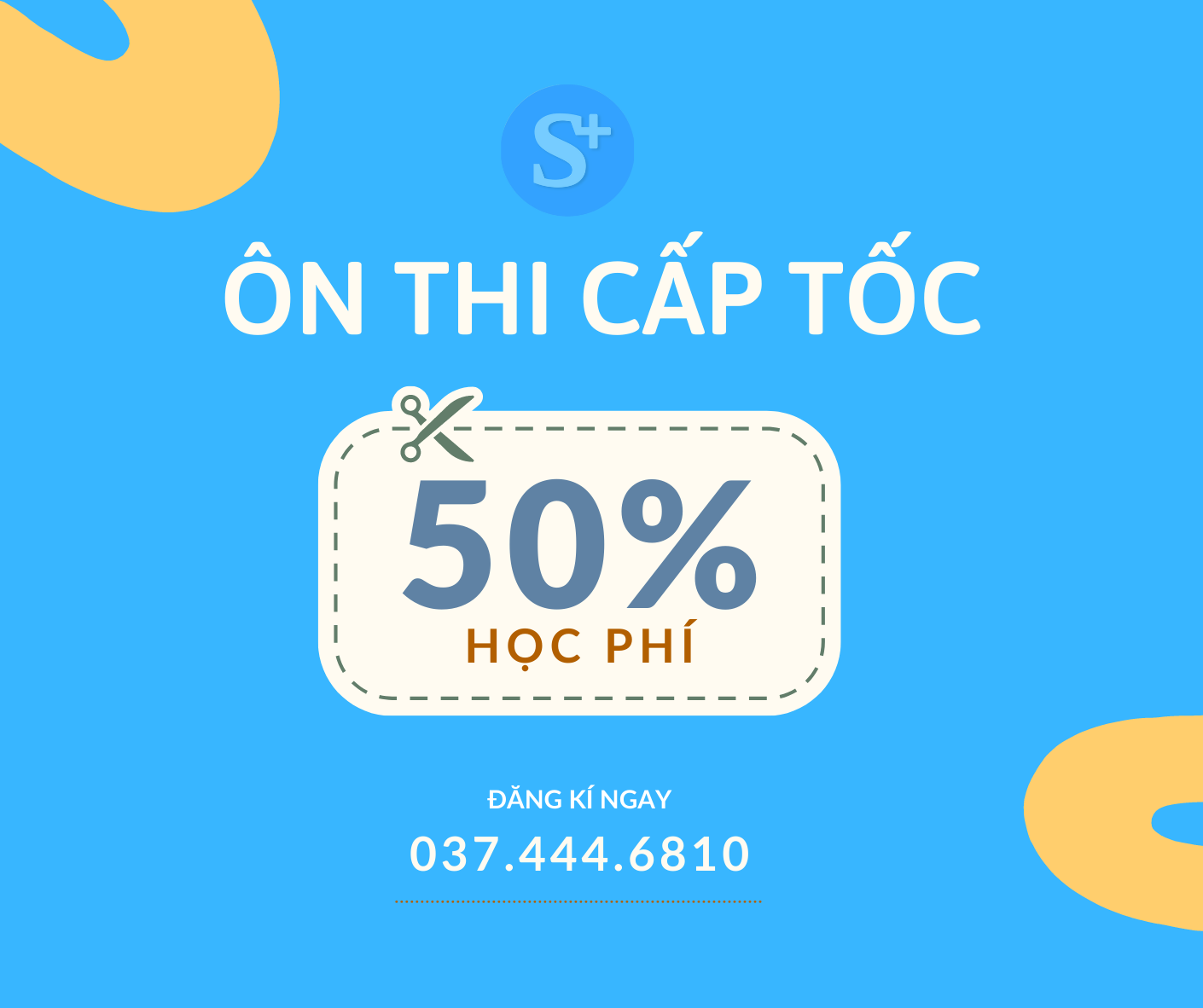 Ôn thi Cấp tốc THPT Quốc Gia - Ưu đãi tháng 5