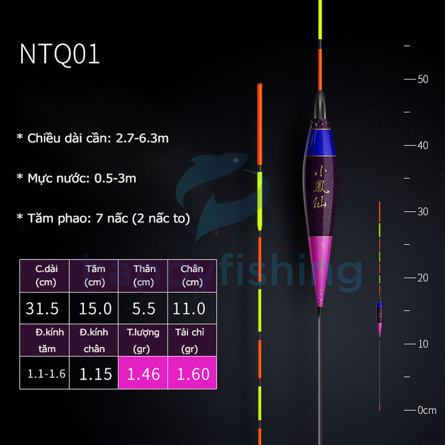 Phao Câu Cá, Phao Câu Đài Độ Nhạy Cao Tích Hợp Thay Đổi Tải Chì Tiểu Phượng Hoàng