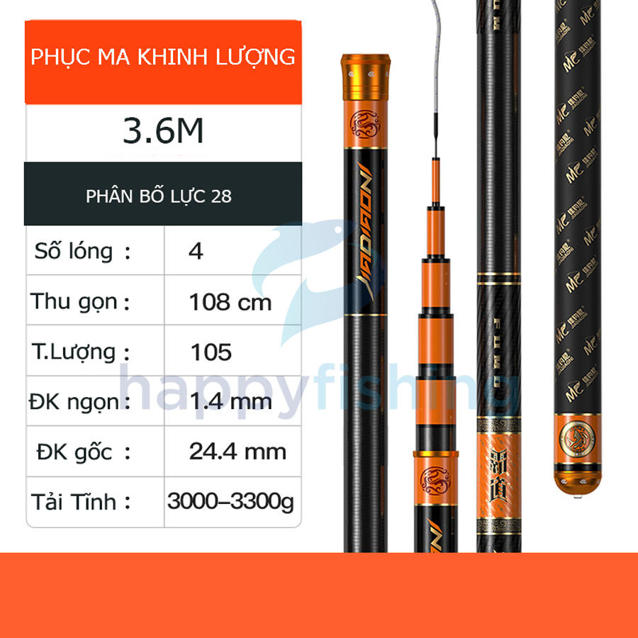 Cần Câu Tay Săn Hàng MC Phục Ma Khinh Lượng- Bản Mới 2021