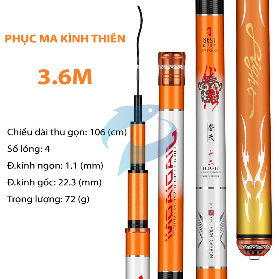 Cần Câu Carbon Siêu Nhẹ MC Phục Ma Kình Thiên 5H