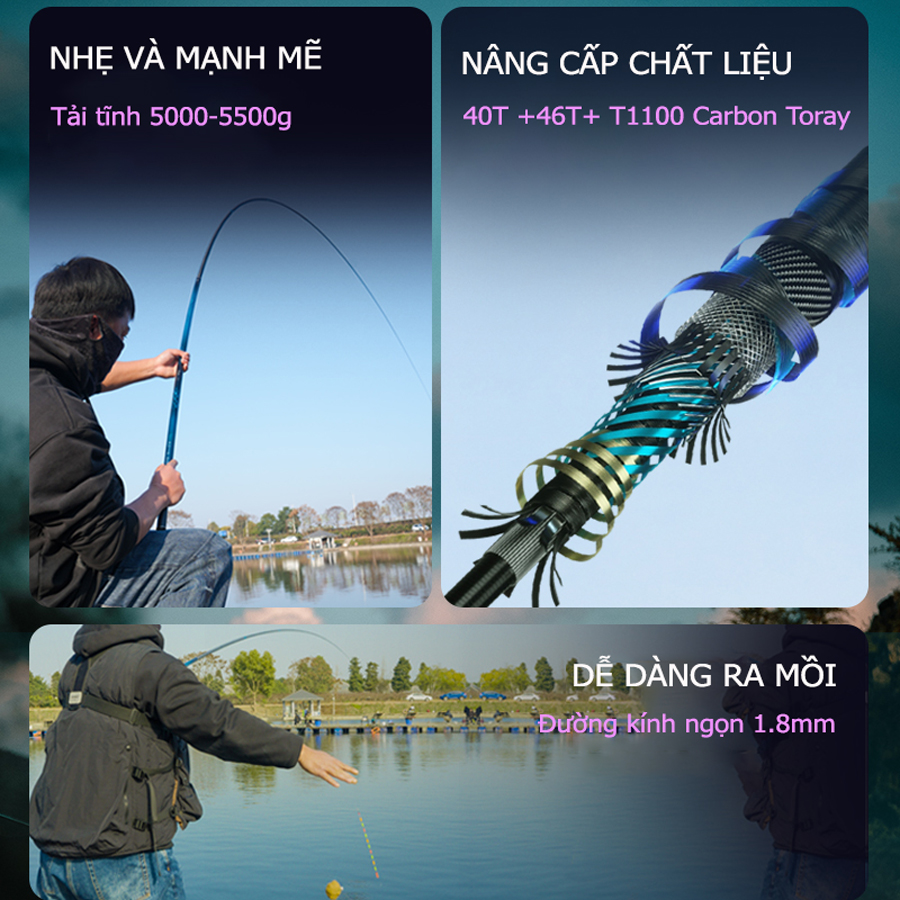 Cần Câu Đài Săn Hàng Lão Ngư Cẩm Lân-Bản Thi Đấu