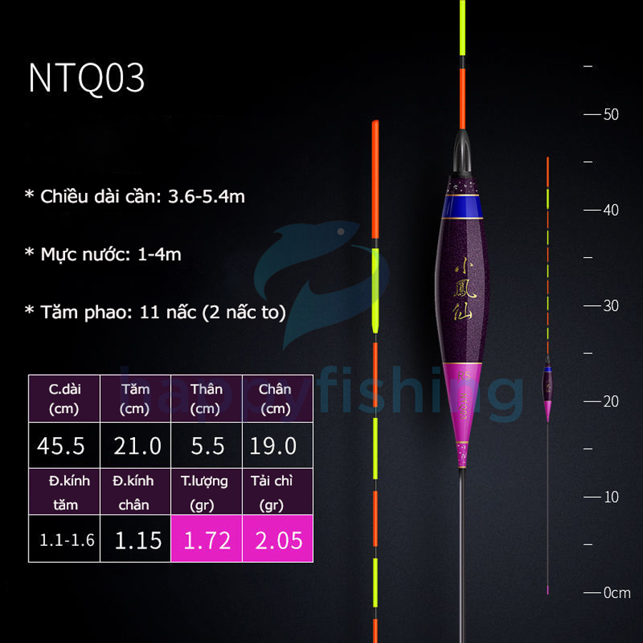 Phao Câu Cá, Phao Câu Đài Độ Nhạy Cao Tích Hợp Thay Đổi Tải Chì Tiểu Phượng Hoàng