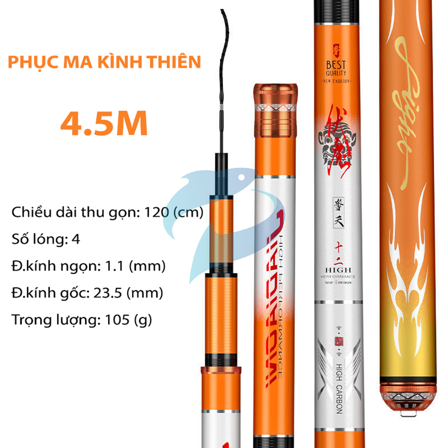 Cần Câu Carbon Siêu Nhẹ MC Phục Ma Kình Thiên 5H