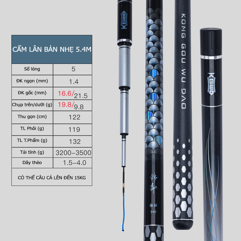 Cần Câu Đài Tổng Hợp Lão Ngư Cẩm Lân - Bản Nhẹ | Happy Fishing