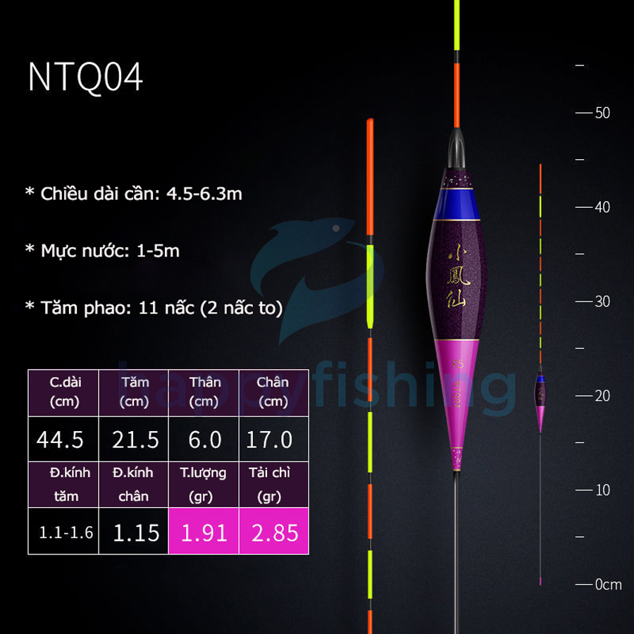 Phao Câu Cá, Phao Câu Đài Độ Nhạy Cao Tích Hợp Thay Đổi Tải Chì Tiểu Phượng Hoàng