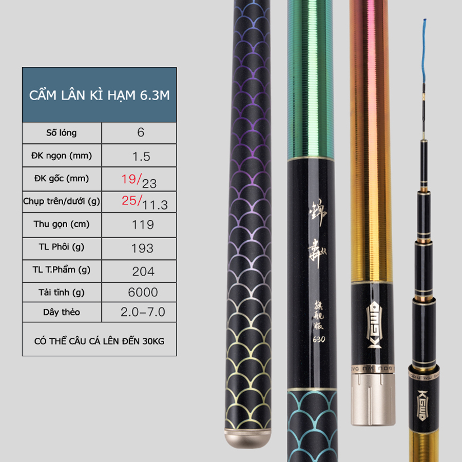 Cần Câu Đài Săn Hàng Lão Ngư Cẩm Lân - Kì Hạm