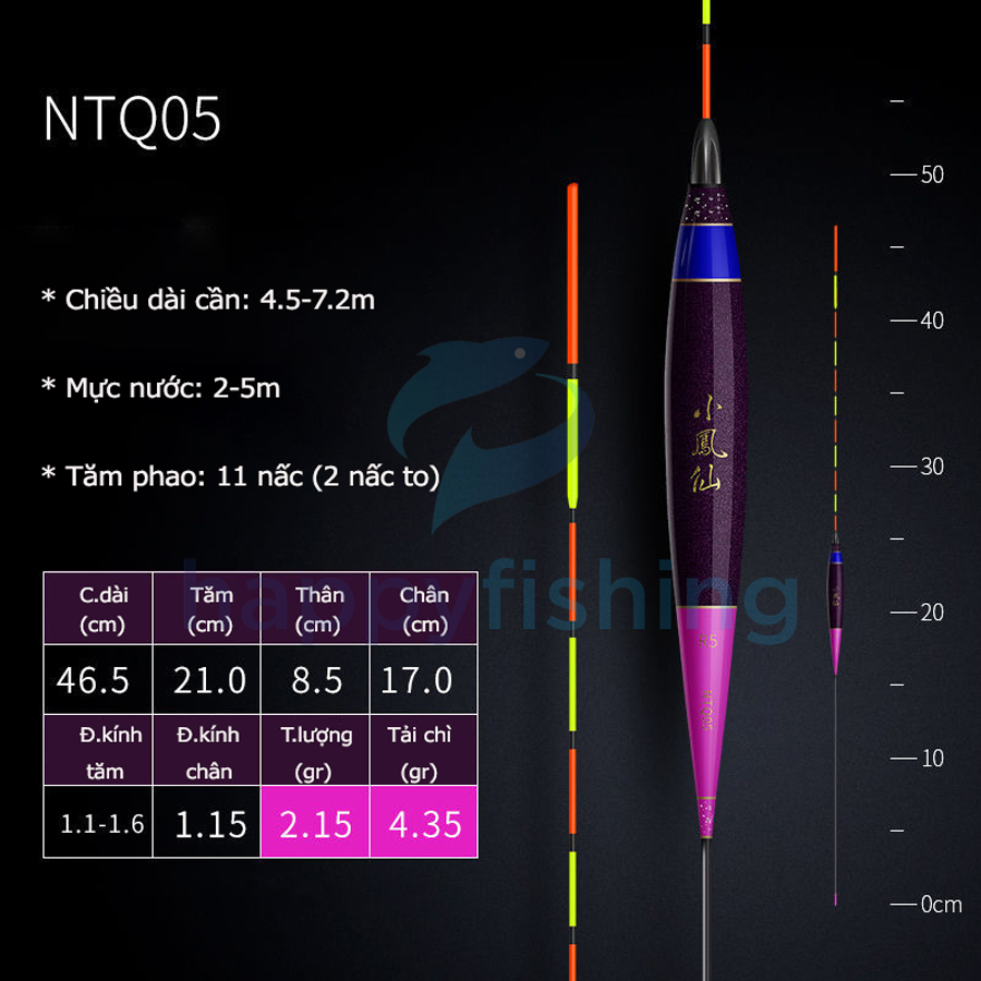 Phao Câu Cá, Phao Câu Đài Độ Nhạy Cao Tích Hợp Thay Đổi Tải Chì Tiểu Phượng Hoàng