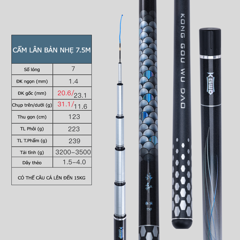 Cần Câu Đài Tổng Hợp Lão Ngư Cẩm Lân - Bản Nhẹ | Happy Fishing