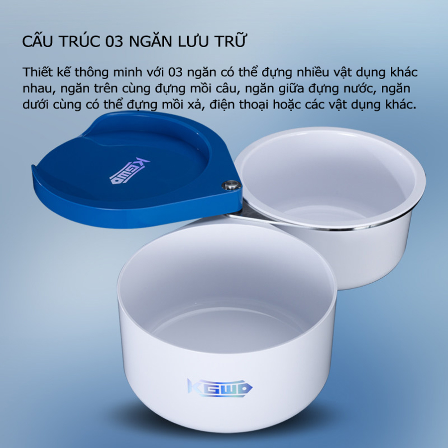 Khay Đựng Mồi Câu Đài 03 Tầng Sức Chứa Lớn Lão Ngư