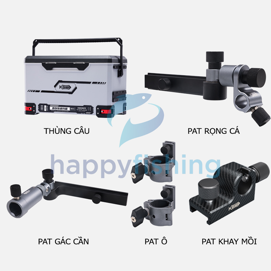 Thùng Câu Đài Carbon Lão Ngư 40L | Happy Fishing