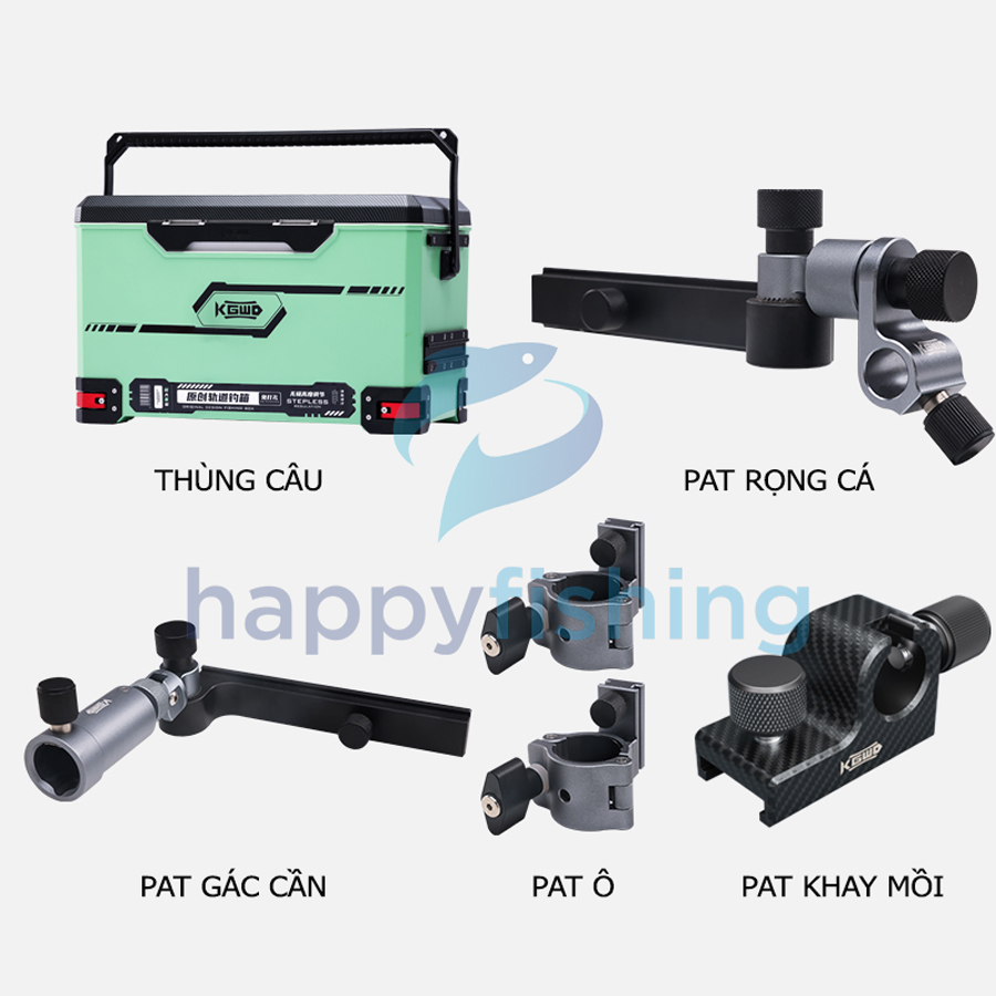 Thùng Câu Đài Carbon Lão Ngư 40L | Happy Fishing