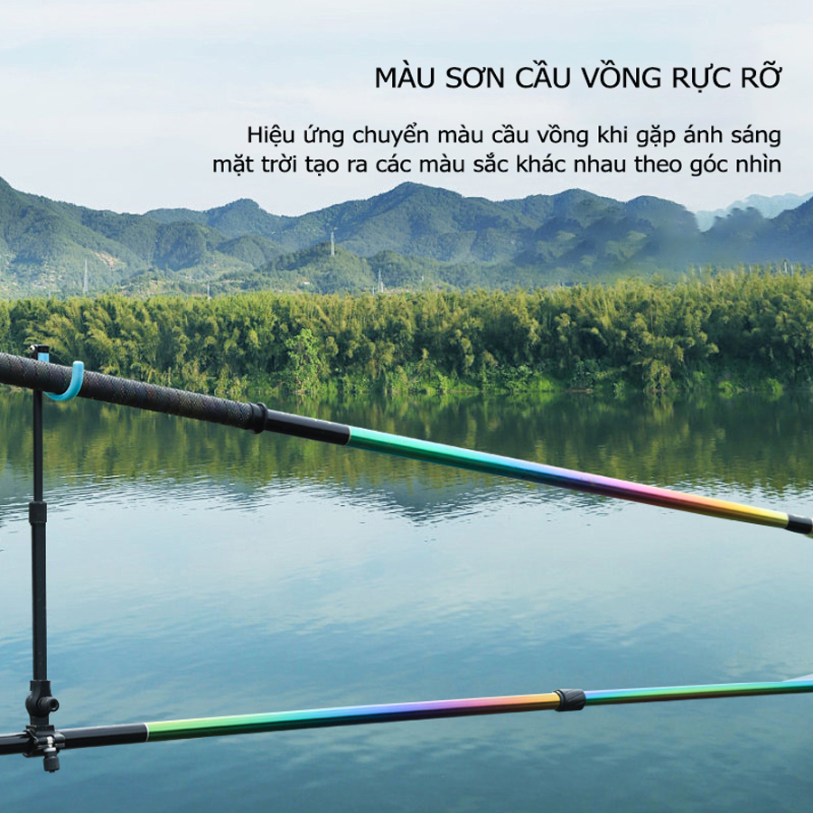 KGWD Gác Cần Câu Đài Săn Hàng Lão Ngư Định Thuỷ Phiên Bản Cầu Vồng