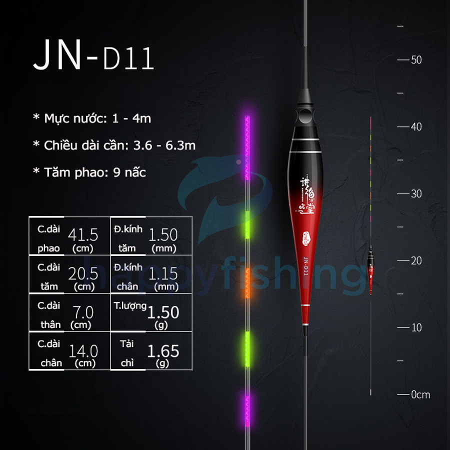 Phao Đài Câu Đêm Độ Nhạy Cao Tăm 3 Màu Độc Đáo Tiểu Phượng Hoàng