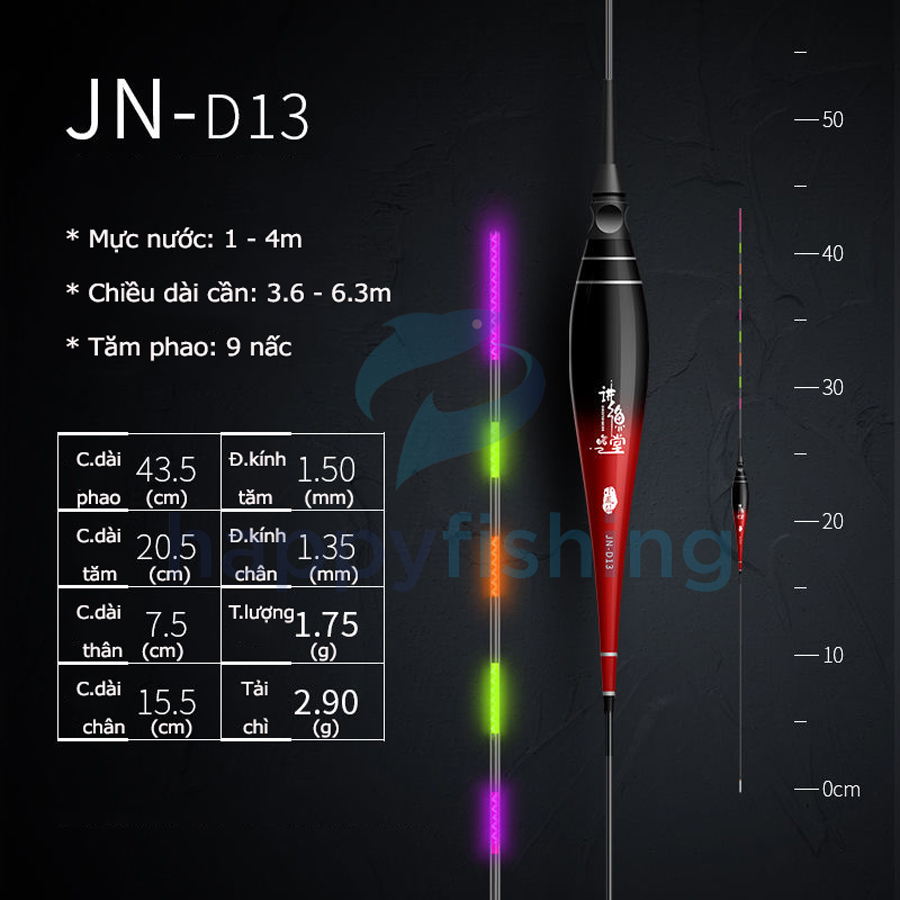 Phao Đài Câu Đêm Độ Nhạy Cao Tăm 3 Màu Độc Đáo Tiểu Phượng Hoàng