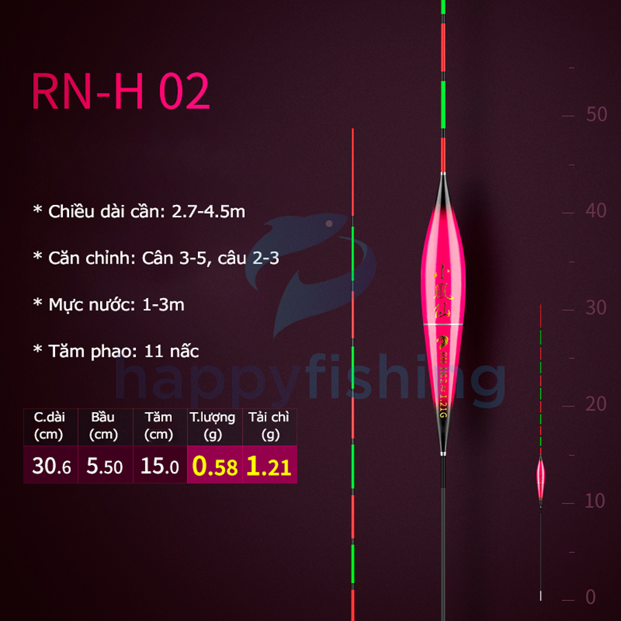 Phao Câu Đài Độ Nhạy Cao Tăm Phao Đỏ Bắt Mắt Tiểu Phượng Hoàng