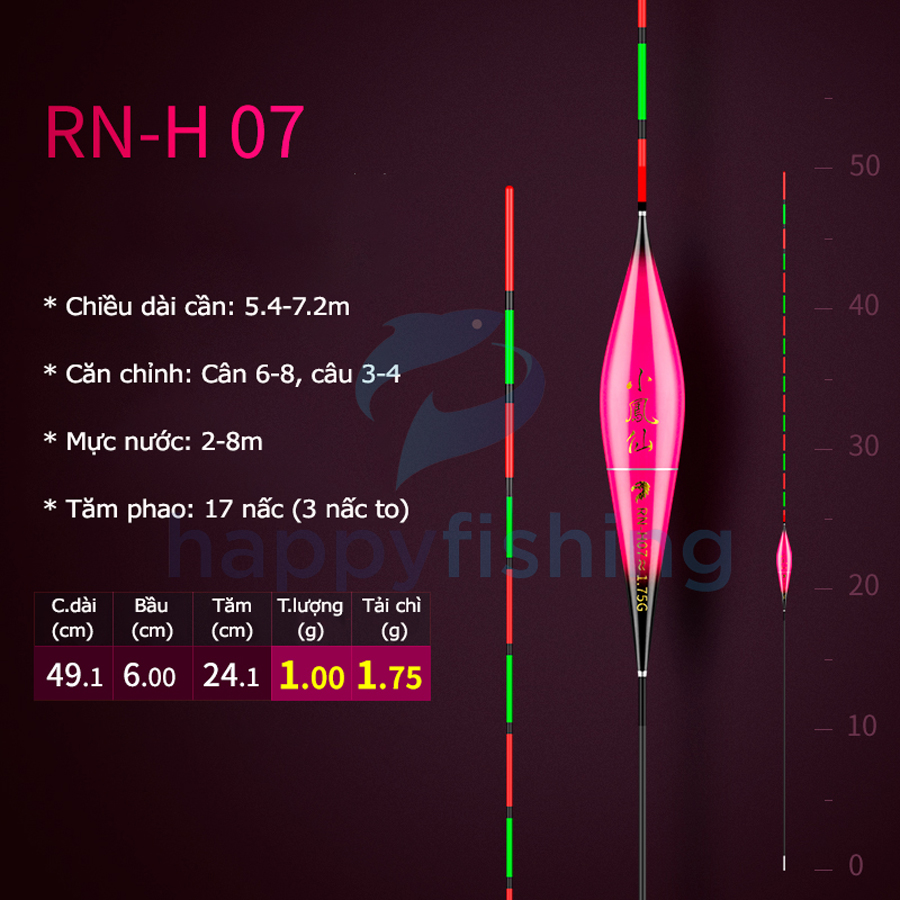 Phao Câu Đài Độ Nhạy Cao Tăm Phao Đỏ Bắt Mắt Tiểu Phượng Hoàng