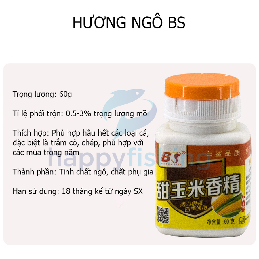 Mồi Câu Cá, Tinh Mùi Sữa Chép, Hương Ngô, Hương Dâu BS