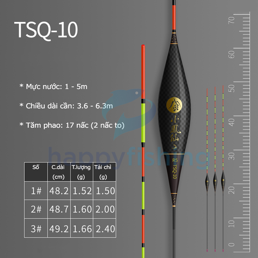 Phao Câu Đài Carbon Cao Cấp Tiểu Phượng Hoàng